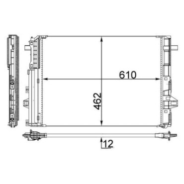 Радіатор кондиціонера MAHLE ac446000s