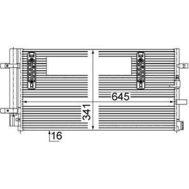 Радіатор кондиціонера MAHLE ac457000s