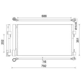 MAHLE ac486000s Радіатор кондиціонера MAHLE ac486000s