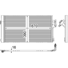 Радиатор кондиционера MAHLE ac761000s