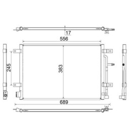Радіатор кондиціонера MAHLE ac812000s
