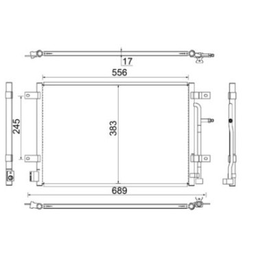 Радиатор кондиционера MAHLE ac812000s
