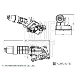 BLUE PRINT adbp210157 Корпус фільтра оливи з фільтром BLUE PRINT adbp210157
