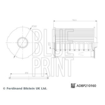 Фільтр оливи BLUE PRINT adbp210160