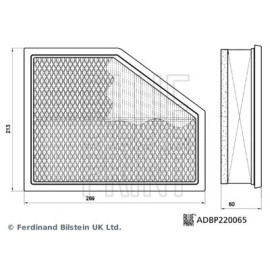 Фільтр забору повітря BLUE PRINT adbp220065