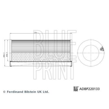 Фільтр забору повітря BLUE PRINT adbp220133