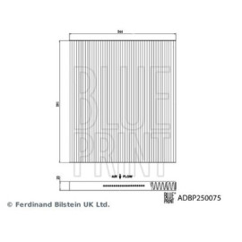 Фильтр салона BLUE PRINT adbp250075
