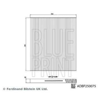 Фильтр салона BLUE PRINT adbp250075