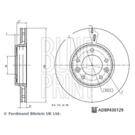 Диск гальмівний BLUE PRINT adbp430129
