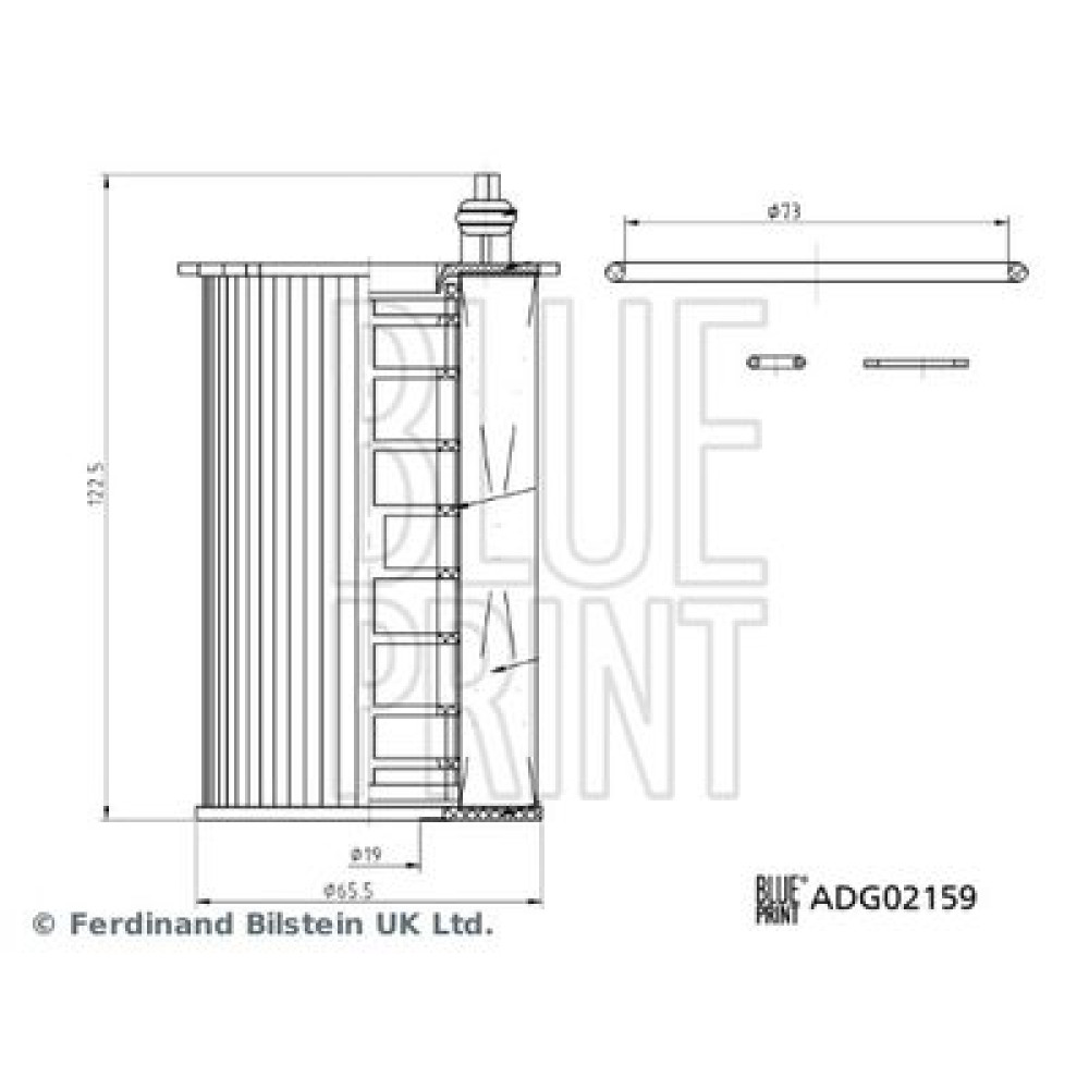 Фільтр оливи BLUE PRINT adg02159