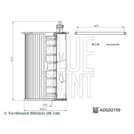 Фільтр оливи BLUE PRINT adg02159