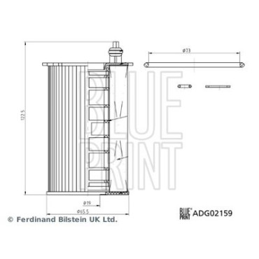 Фільтр оливи BLUE PRINT adg02159