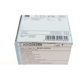 Комплект тормозных колодок из 4 шт. дисков BLUE PRINT adg04289
