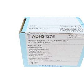 Комплект тормозных колодок из 4 шт. дисков BLUE PRINT adh24276