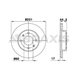 Диск тормозной BRAXIS ae0520