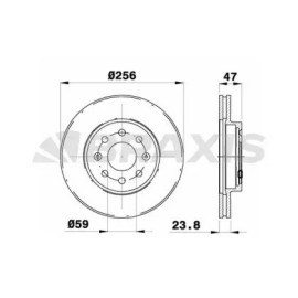 Диск тормозной BRAXIS ae0775