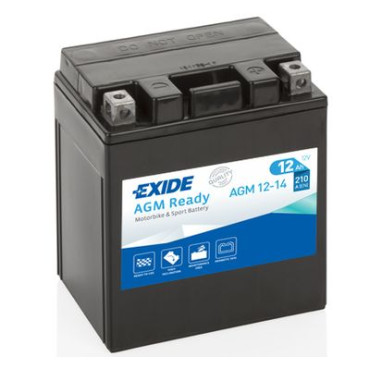 Аккумулятор мото 12V/12Ah/210A EXIDE agm1214