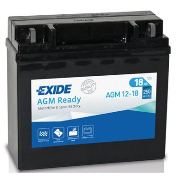 Аккумулятор мото 12V/18Ah/250A EXIDE agm1218