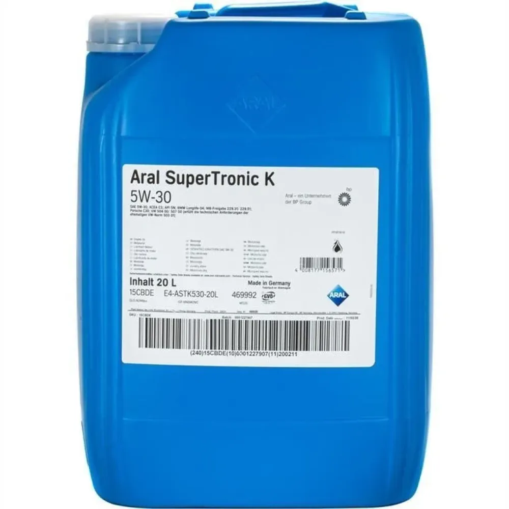 Масло моторное 5W30 SuperTronic K 20л Longlife-04 ARAL 15dbc5