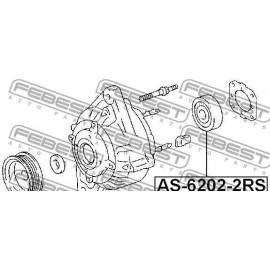 Подшипник полуоси Febest as62022rs