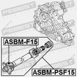 Карданний вал передній Febest asbmpsf15