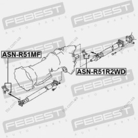 Крестовина карданного вала Febest asnr51mf