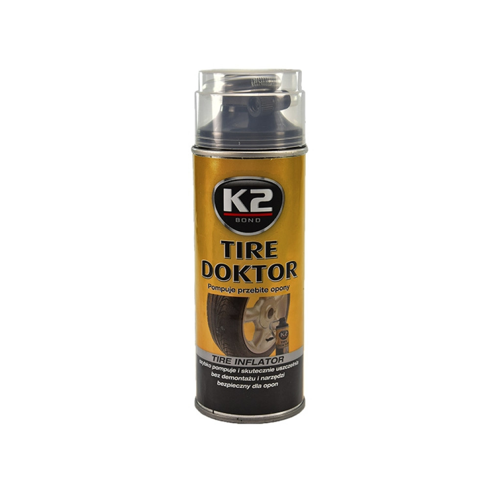 Средство для аварийной герметизации (вулканизации) шин/K2 BOND TIRE DOKTOR 400ML K2 b310