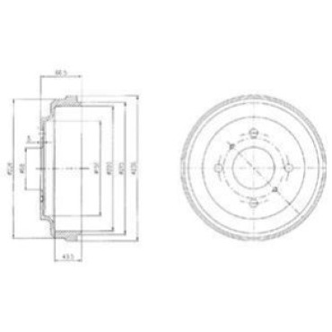 Тормозной барабан DELPHI bf481