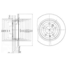 Диск тормозной DELPHI bg2431