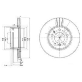 DELPHI bg2433 Диск тормозной DELPHI bg2433