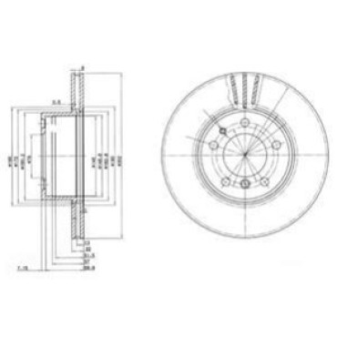 Диск тормозной DELPHI bg2433