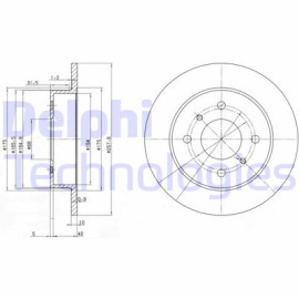 Диск гальмівний DELPHI bg2633