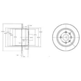 DELPHI bg2635 Тормозний диск DELPHI bg2635