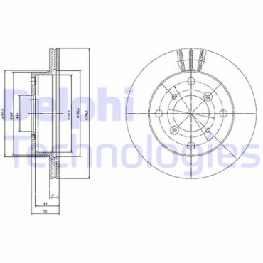 Гальмівний диск DELPHI bg2645