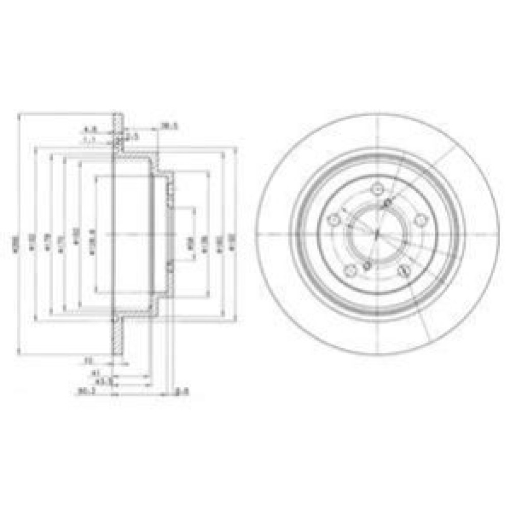 Диск тормозной DELPHI bg2826