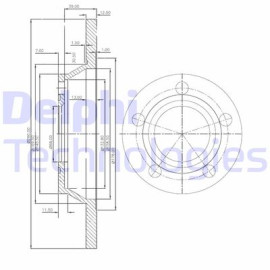 DELPHI bg2987 Диск гальмівний DELPHI bg2987