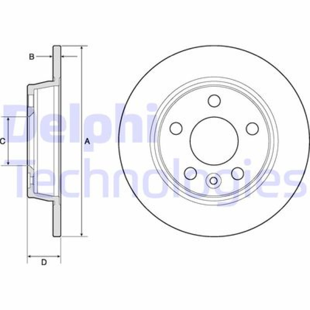 Диск тормозной DELPHI bg3026