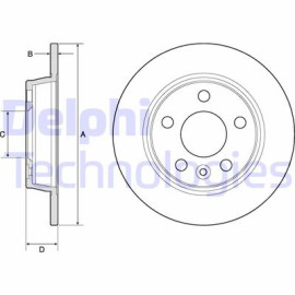 Диск тормозной DELPHI bg3026