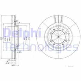 DELPHI bg3099 Диск тормозной DELPHI bg3099