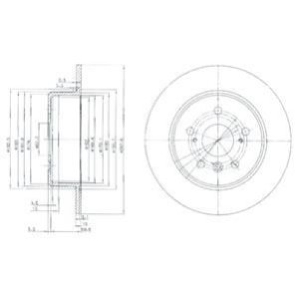 Диск тормозной DELPHI bg3183