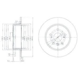 Диск тормозной DELPHI bg3183