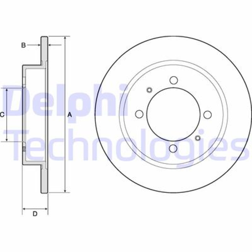Диск тормозной DELPHI bg3203