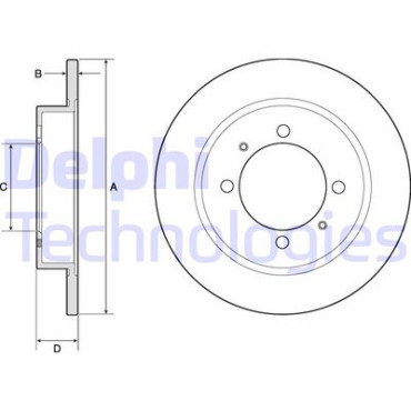 Диск тормозной DELPHI bg3203