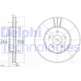Диск тормозной DELPHI bg3537