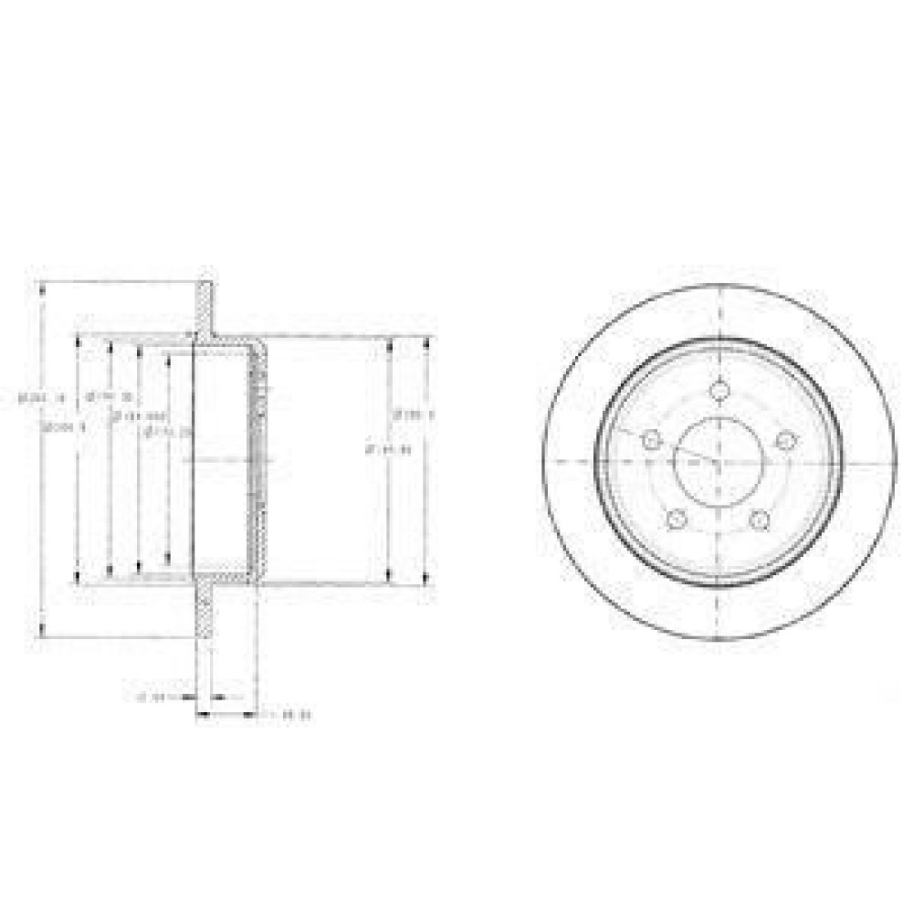 Диск тормозной DELPHI bg3595