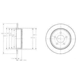 Диск тормозной DELPHI bg3595