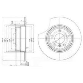 DELPHI bg3629 Диск тормозной DELPHI bg3629