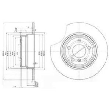 Диск тормозной DELPHI bg3629