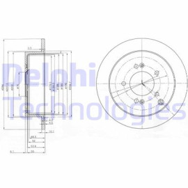 Диск тормозной DELPHI bg3680