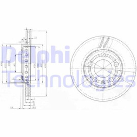 DELPHI bg3695 Диск тормозной DELPHI bg3695